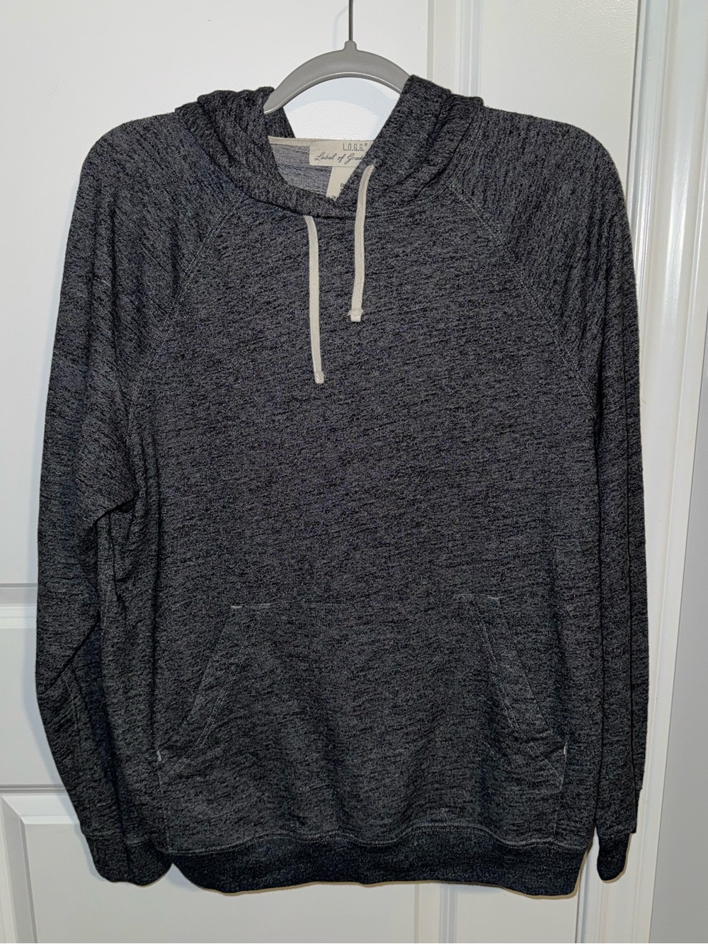 H&M Men's Dark Gray Hooded Pullover Sweatshirt
